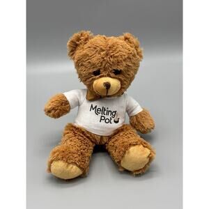 MS Teddy Bear Plush Wearing Melting Pot T Shirt Stuffed Animal 9”